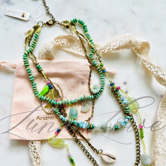 FREE PEOPLE x Ariana Ost Celestial Layered Charmed Necklace - EXCLUSIVE! - Picture 4 of 7